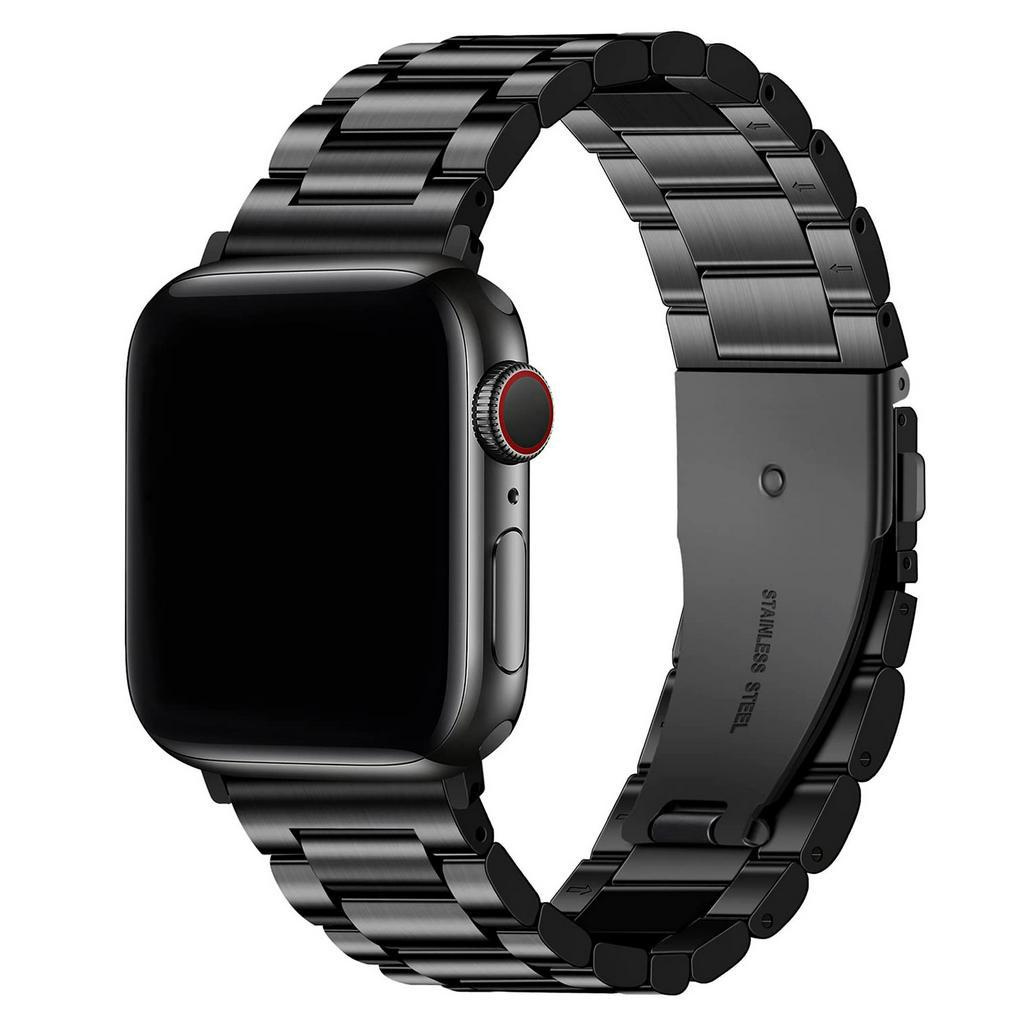 High-End Business Three-Piece Metal Watch Strap Suitable For Watch 2/4/6/8 Generation Universal Watch Strap